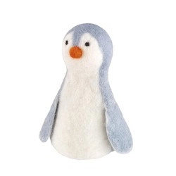 Cilio - ogrzewacz na jajko, owcza wełna, wys. 13 cm, pingwin Lana