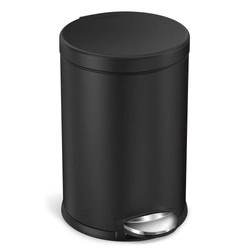Simplehuman - Kosz na śmieci pedałowy 4,5 l, czarny mat