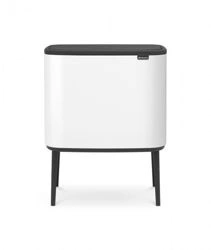 Brabantia - kosz na śmieci Bo Touch Bin 33L (3 x 11 ) biały