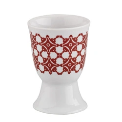 Cilio - kieliszek na jajko, porcelana, śred. 5 x 7 cm, czerwone kafelki