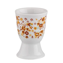 Cilio - kieliszek na jajko, porcelana, śred. 5 x 7 cm, żółte kwiaty