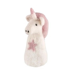 Cilio - ogrzewacz na jajko, owcza wełna, wys. 13 cm, jednorożec Lana