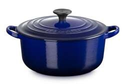 Le Creuset - garnek żeliwny emaliowany okrągły 20 cm 2,4 l Indigo