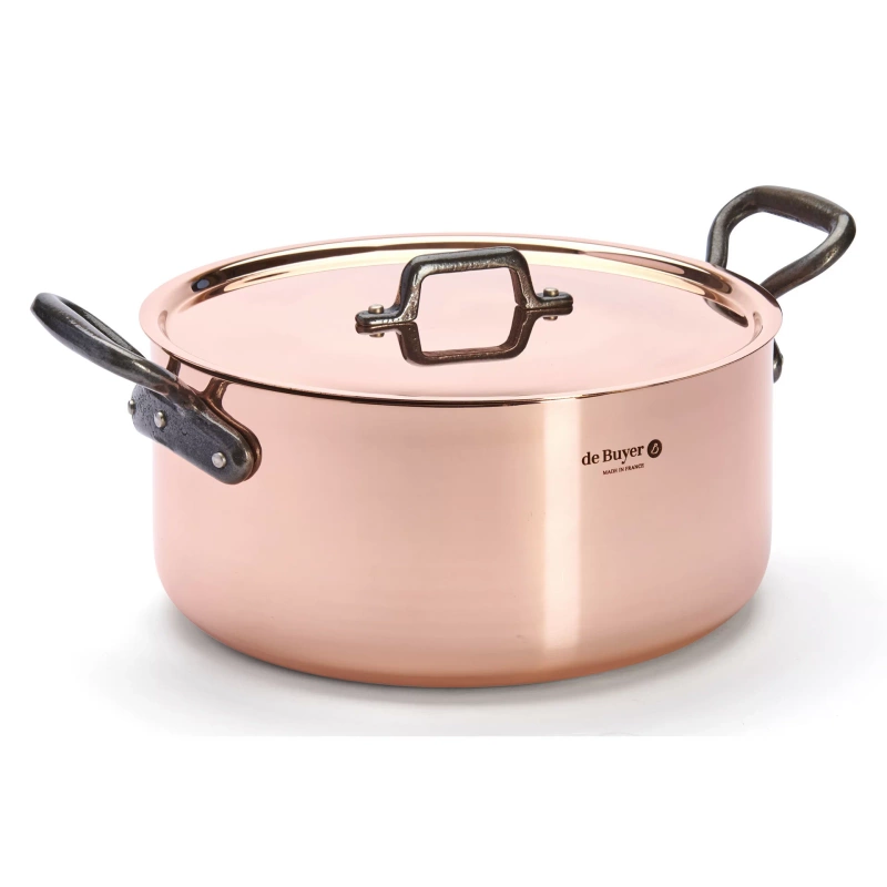 de Buyer - Garnek z pokrywką Inocuivre Tradition 5,4