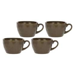 Rose&Tulipani - zestaw 4 kubków śniadaniowych 420 ml Concerto Grigio Tortora