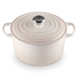 Le Creuset - garnek żeliwny emaliowany Signature okrągła 24 cm 5 l Meringue