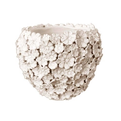 Rituali Domestici - FIORINFIORELLO Osłonka na doniczkę L biała