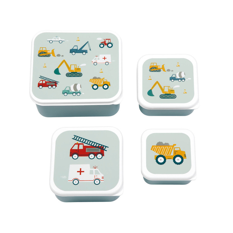 A Little Lovely Company - Lunchboxy dla dzieci VEHICLES