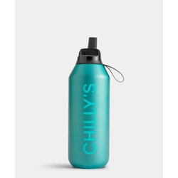 Chilly's Bottles - Butelka sportowa Chilly's | 500 ml | Matowy metalik Altantis