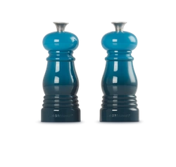 Le Creuset - zestaw młynków do soli i pieprzu 12,5 cm deep teal