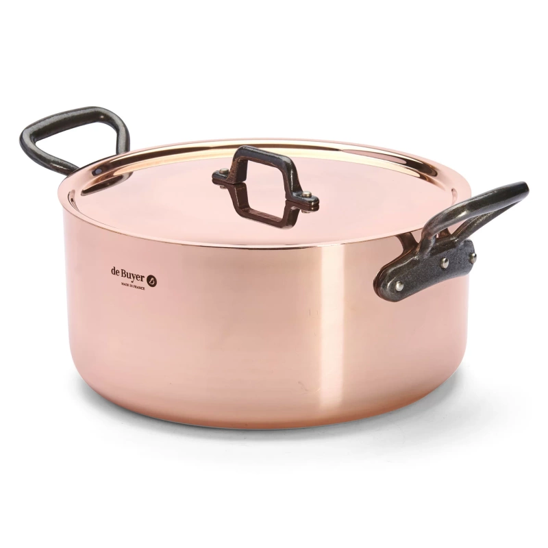 de Buyer - Garnek z pokrywką Inocuivre Tradition 5,4