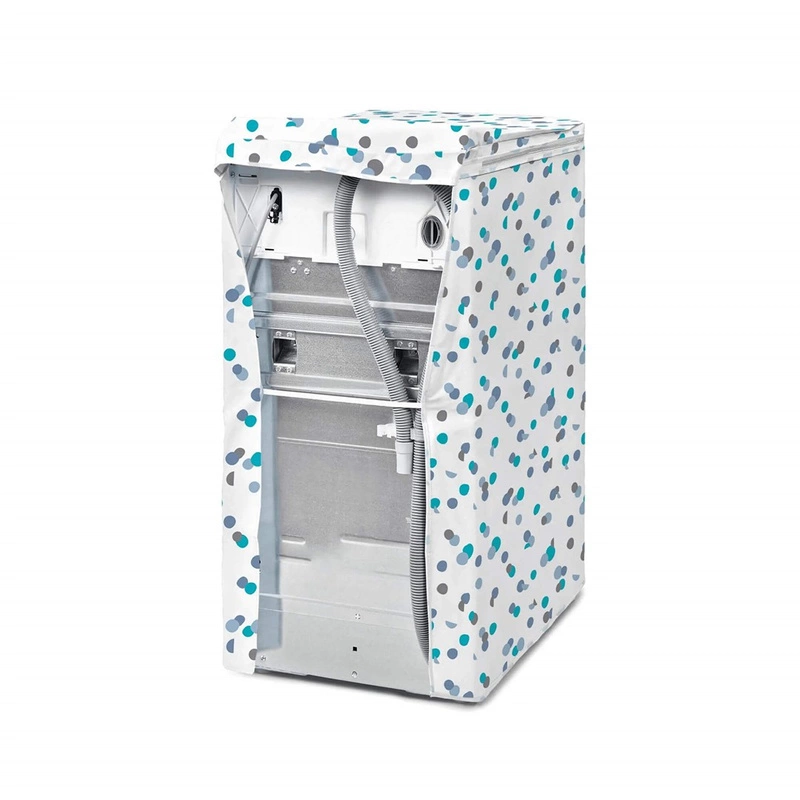 RAYEN - Pokrowiec na pralkę ładowaną od góry, w grochy