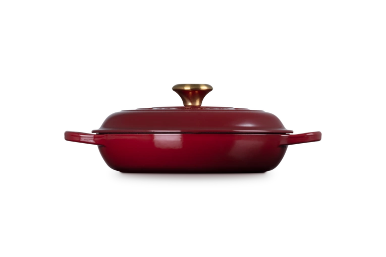 Le Creuset - garnek patelnia Gourmet Signature 26 cm 2,2 l garnet