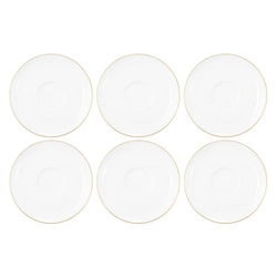 Seltmann - LIBERTY GOLDLINE Zestaw 6 spodków 16.5 cm