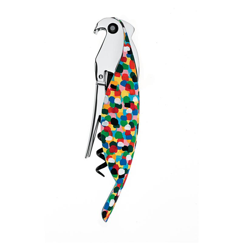 A di Alessi - korkociąg barmański, kolorowy PARROT