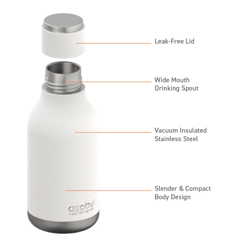 Asobu - Butelka termiczna URBAN WHITE, 473ml