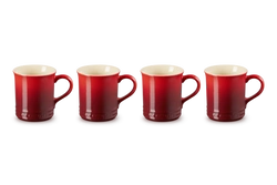 Le Creuset -Zestaw 4 Kubków 400ml Wiśniowy