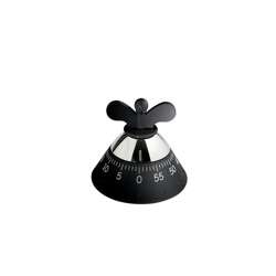 A di Alessi - minutnik, czarny KITCHEN TIMER