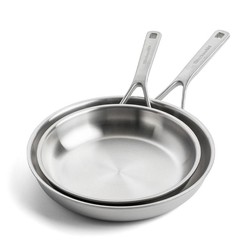 KitchenAid - Patelnie 3-warstwowe stalowe zestaw 24+28 cm