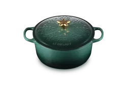 Le Creuset - Brytfanna Okrągła 24 cm Święta Artichaut/zielony uchwyt gwiazda