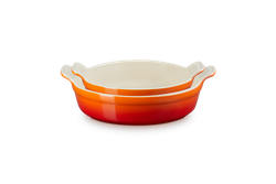 Le Creuset - Kamionkowy zestaw 2 okrągłych form do pieczenia Heritage 20cm/24cm Płomienny