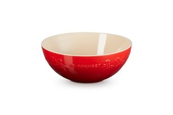 Le Creuset - Miska do serwowania Holly 25 cm wiśniowy