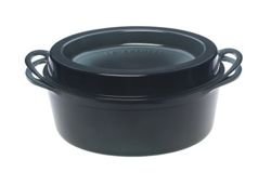 LeCreuset - brytfanna żeliwna emaliowana Signature doufeu owalna 30 cm 5,7 l czarna