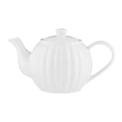 PK - Imbryk do herbaty 1,1l. biały Luxe
