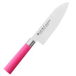 Satake - Macaron Pink Nóż Santoku 17 cm