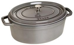 Staub - brytfanna  żeliwna szara 8,0 l 37 cm