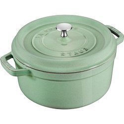 Staub - garnek żeliwny okrągły 2.2 ltr miętowy La Cocotte