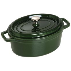 Staub - garnek żeliwny owalny 2.35 l, zielony