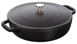 Staub - głęboka patelnia żeliwna Chistera czarna 24 cm