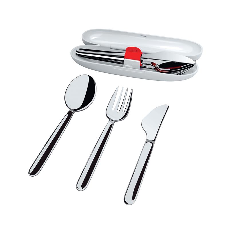 Alessi - podróżny zestaw sztućców FOOD A PORTER