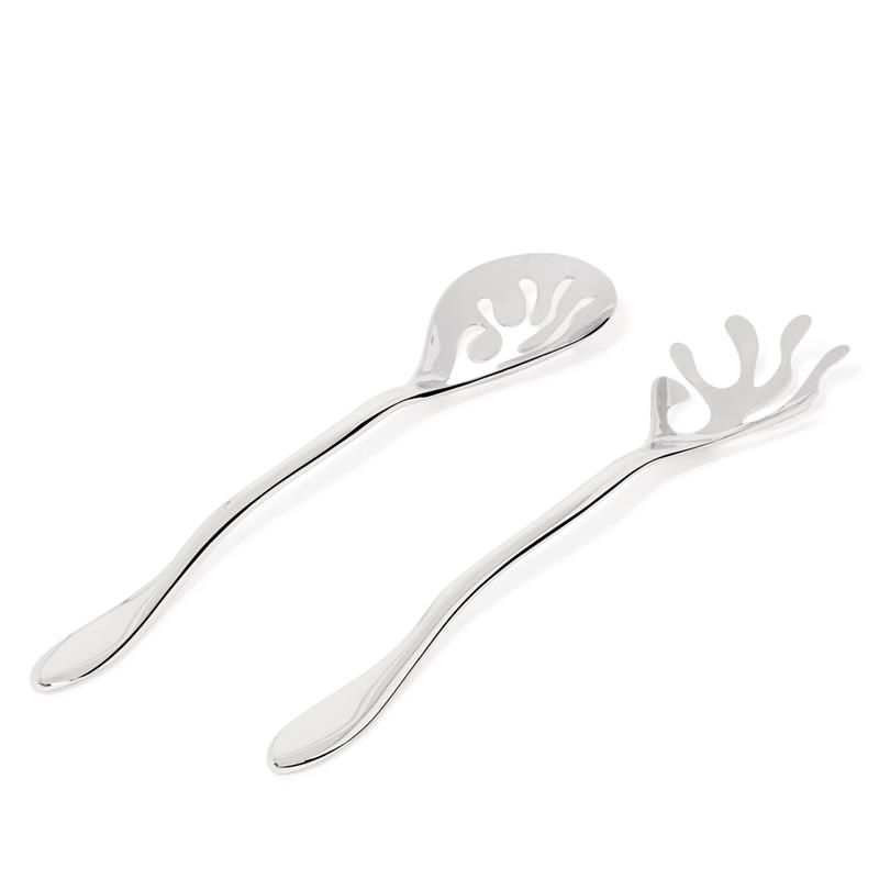 Alessi - sztućce do sałaty, polerowane MEDITERRANEO