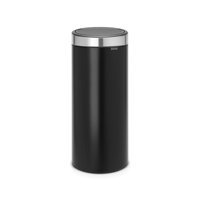 Brabantia - kosz na śmieci Touch Bin New 30l czarny mat FPP