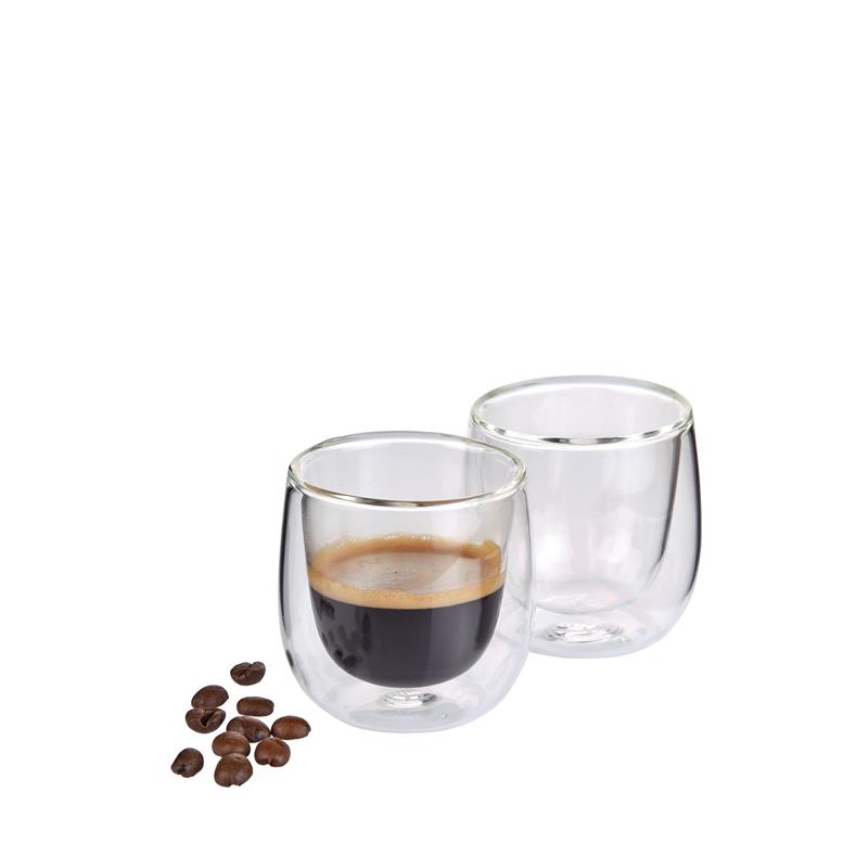 Cilio - 2 szklanki do espresso, podwójne ścianki, 0,08 l, śred. 6 x 6,5 cm Verona