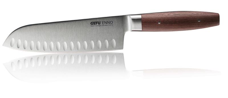 GEFU - ENNO Nóż Santoku z rowkami 18 cm