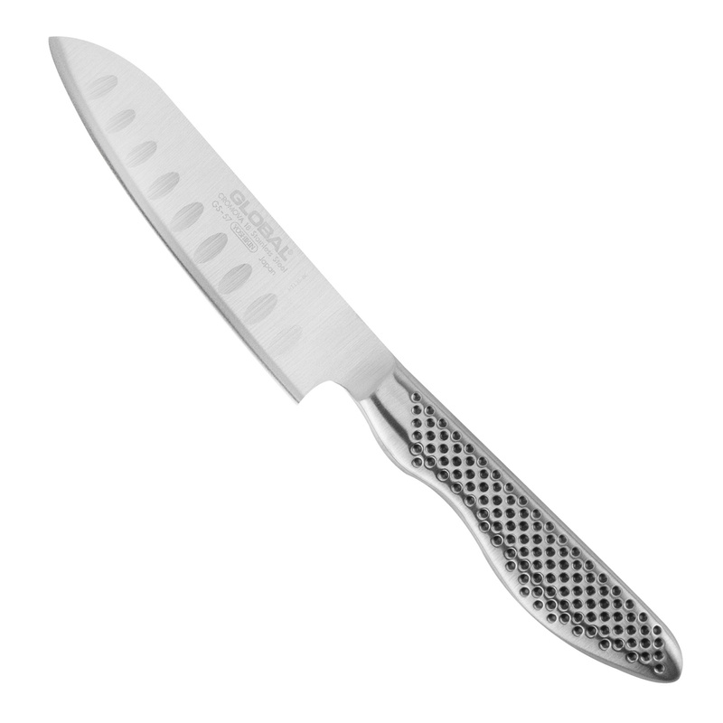 Global - Nóż Mini Santoku 11 cm żłobiony  GS-57