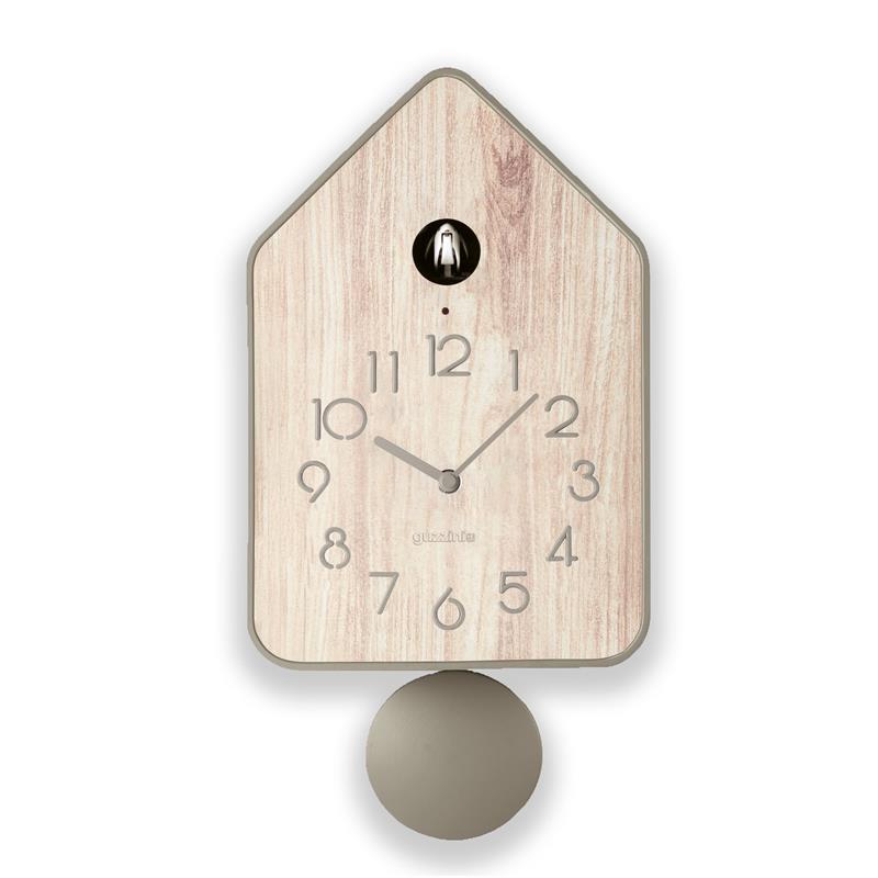 Guzzini - WALL zegar WITH PENDULUM ''QQ-UP'' WOOD