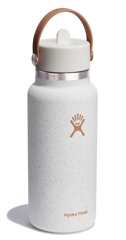 Hydro Flask - 32oz Butelka Wide Mouth Flex Straw Cap Speckle Seasalt