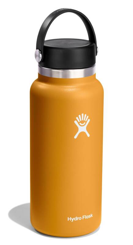 Hydro Flask - Butelka 946 ml Wide Mouth Flex Cap miodowy Fossil