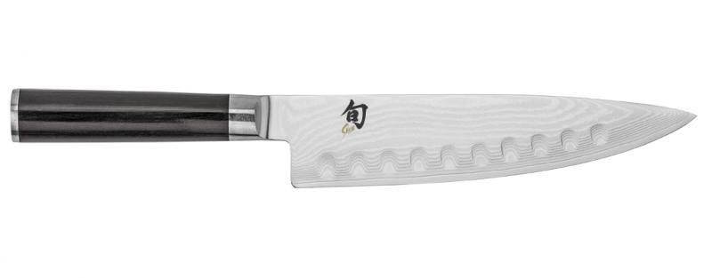 KAI - nóż  japoński kucharski karbowany 20 cm Shun