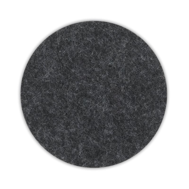 Kela - 4 filcowe podkładki, śred. 10 cm, ciemnoszare Alia
