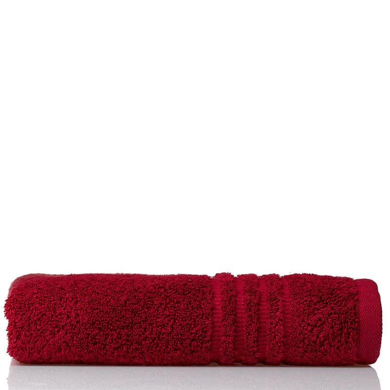 Kela - ręcznik, 100% bawełna, 50 x 100 cm, czerwony Leonora