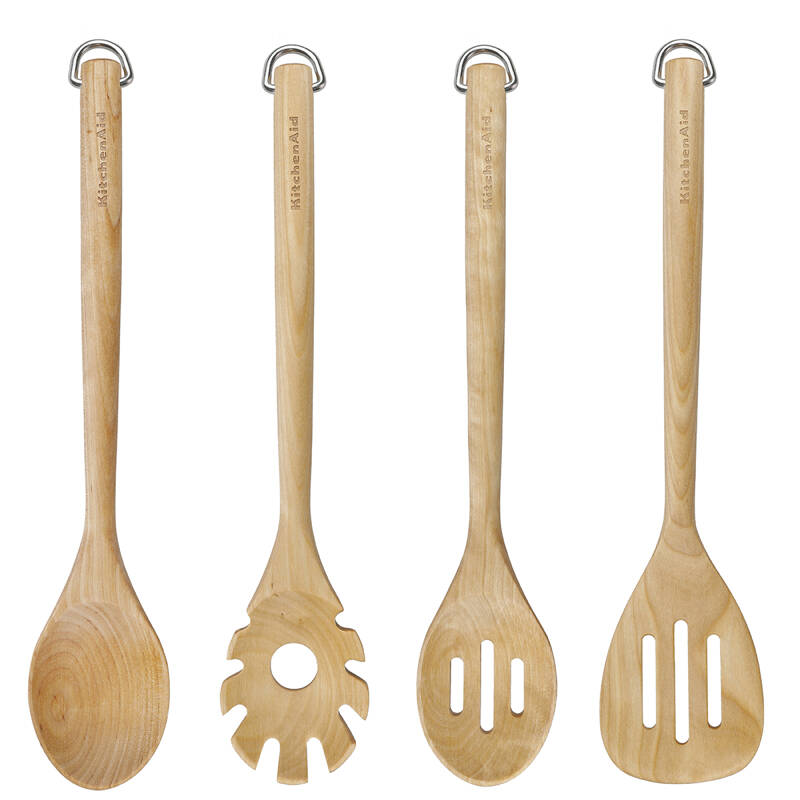 KitchenAid Culinary Tools - drewniane narzędzia kuchenne 4szt CORELINE Birch