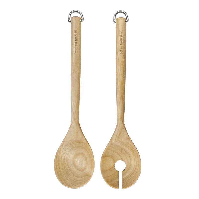 KitchenAid Culinary Tools - drewniane sztućce do sałaty CORELINE Birch