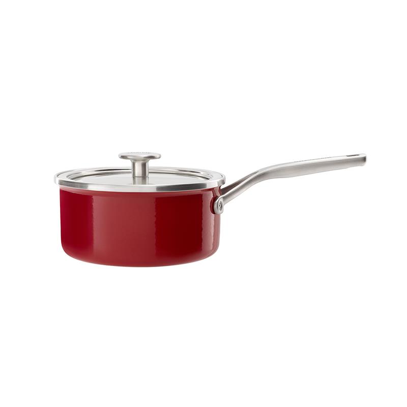 KitchenAid - Rondel emaliowany 1,3L 16 cm czerwony