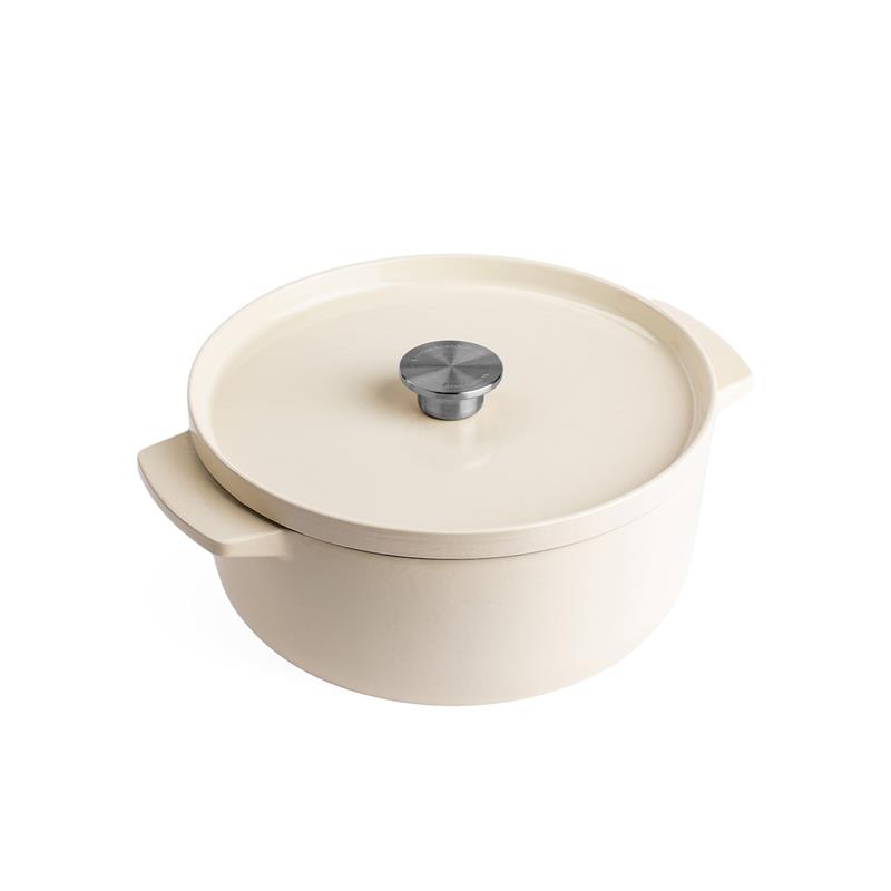 KitchenAid - garnek żeliwny 5,2L Almond Cream