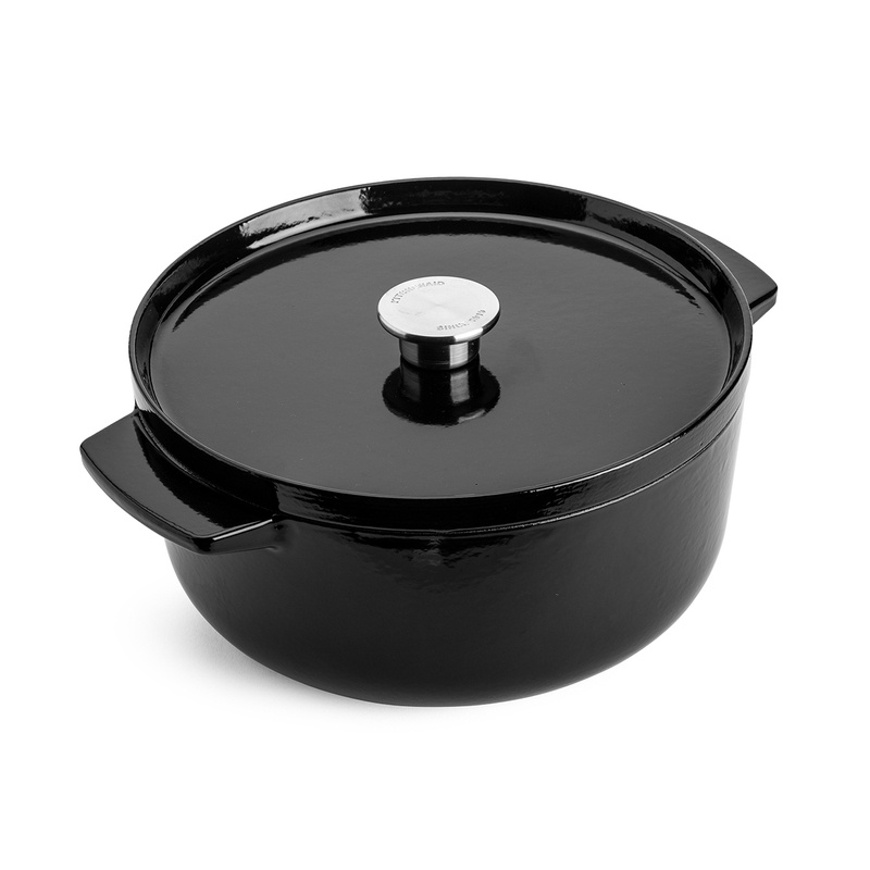 KitchenAid - garnek żeliwny 5,2L Onyx Black